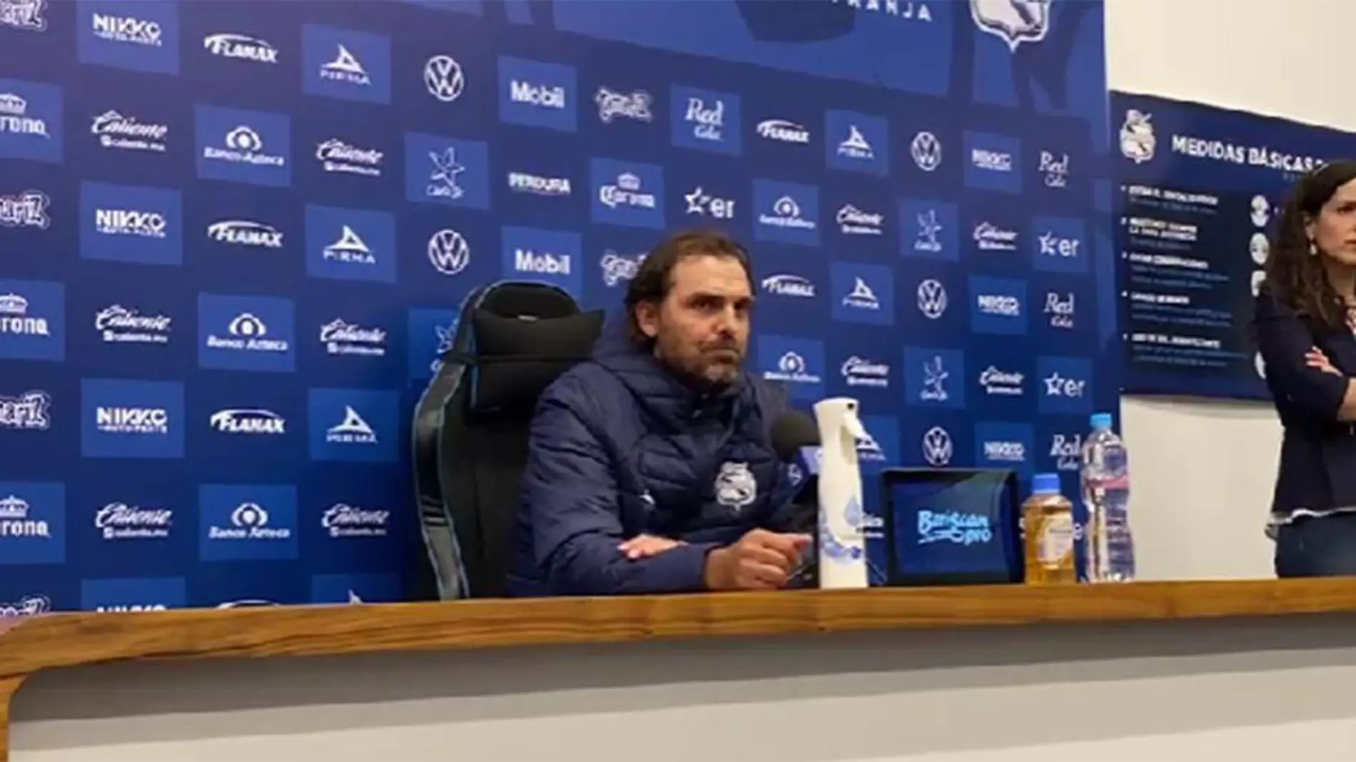 El Club Puebla o su técnico Andrés Carevic se sintieron el viernes perjudicados 